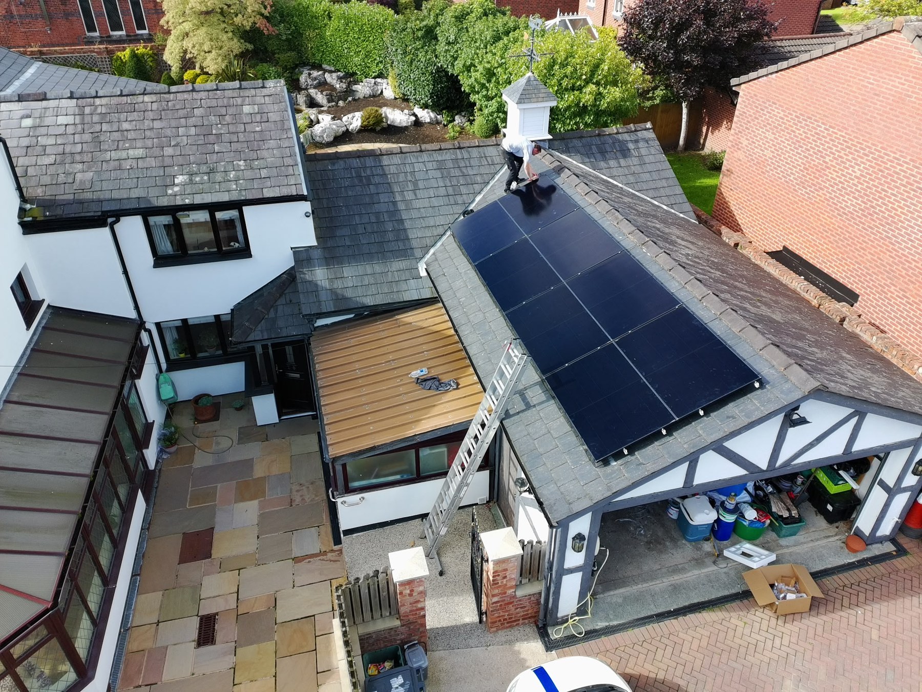 Zealous rooftop solar installation on a domestic property